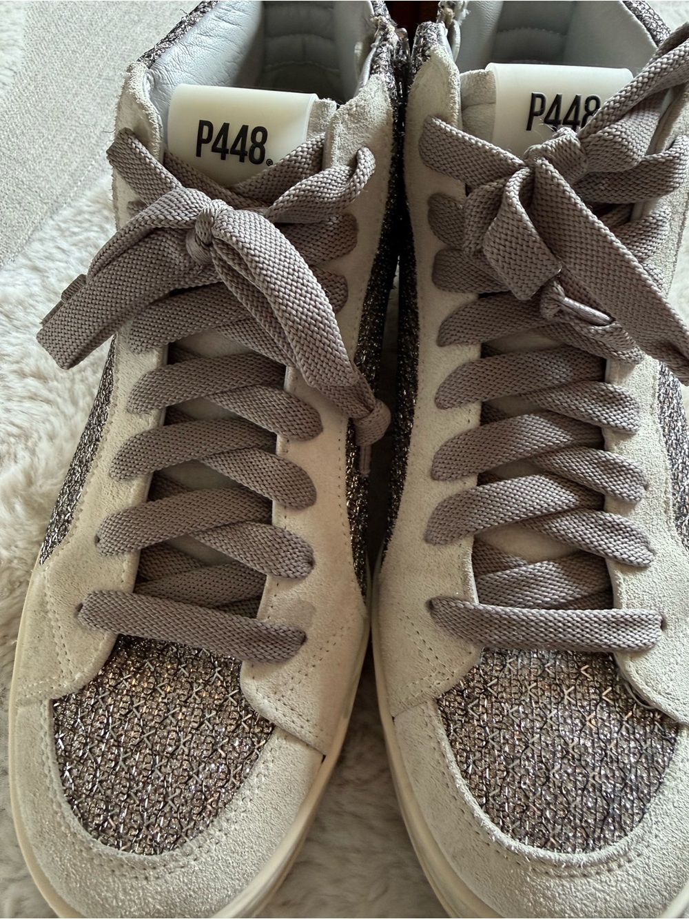 P448 Women's Skate Glitter High Top